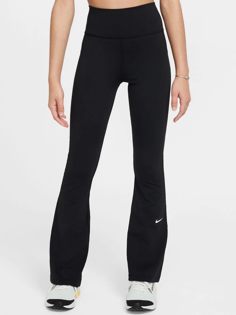 Girls Nike Dri-Fit One Black Flare Legging Pants - Xl
